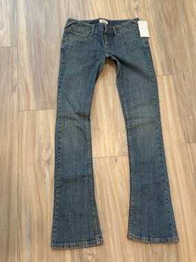 VINTAGE 2010 Free People Low Rise Rigid Bootcut Jeans NWT Deadstock 25